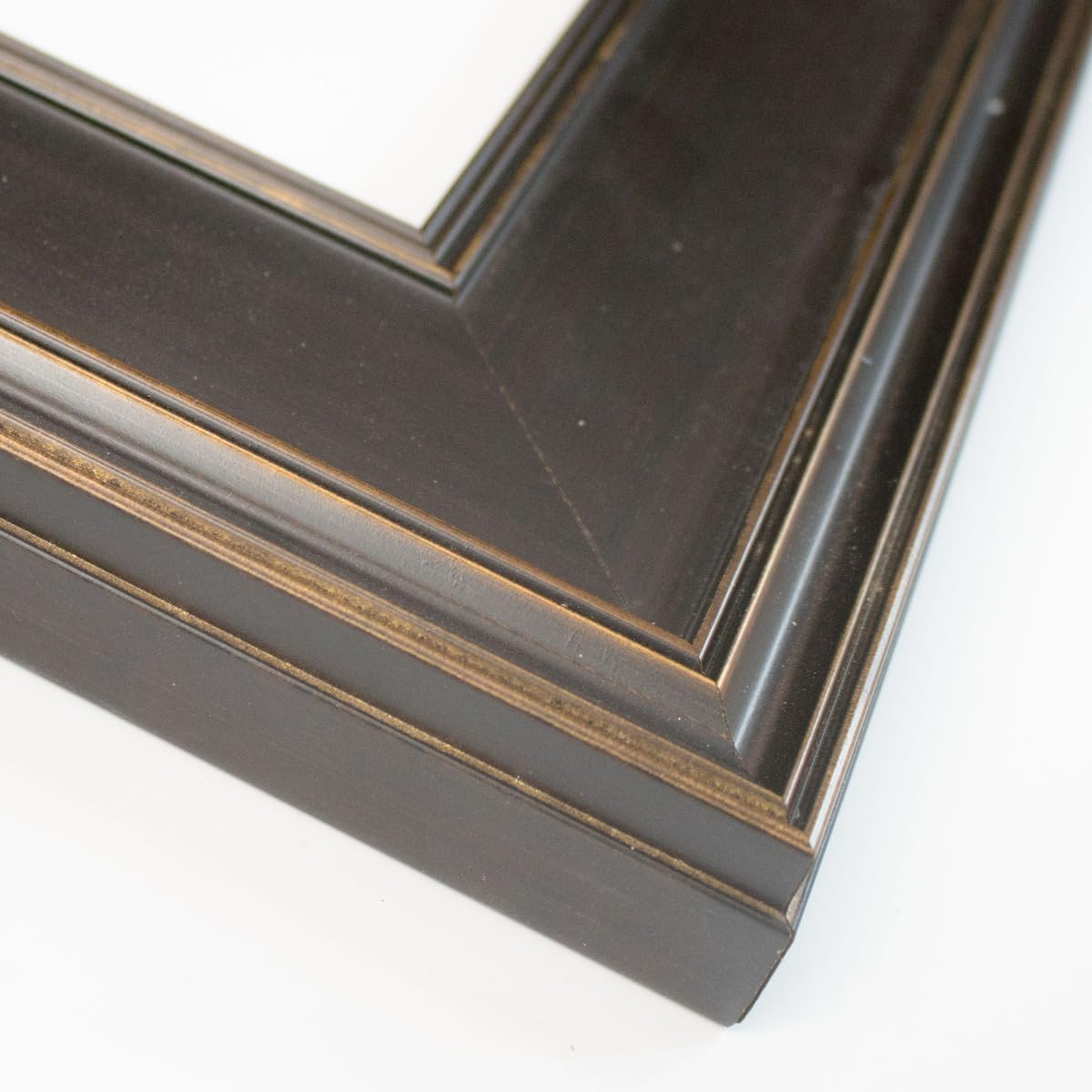 Marco de fotos de madera maciza color negro de 28 x 30 pulgadas de ancho  Profundidad del marco interior de 0.625 pulgadas  Marco de fotos
