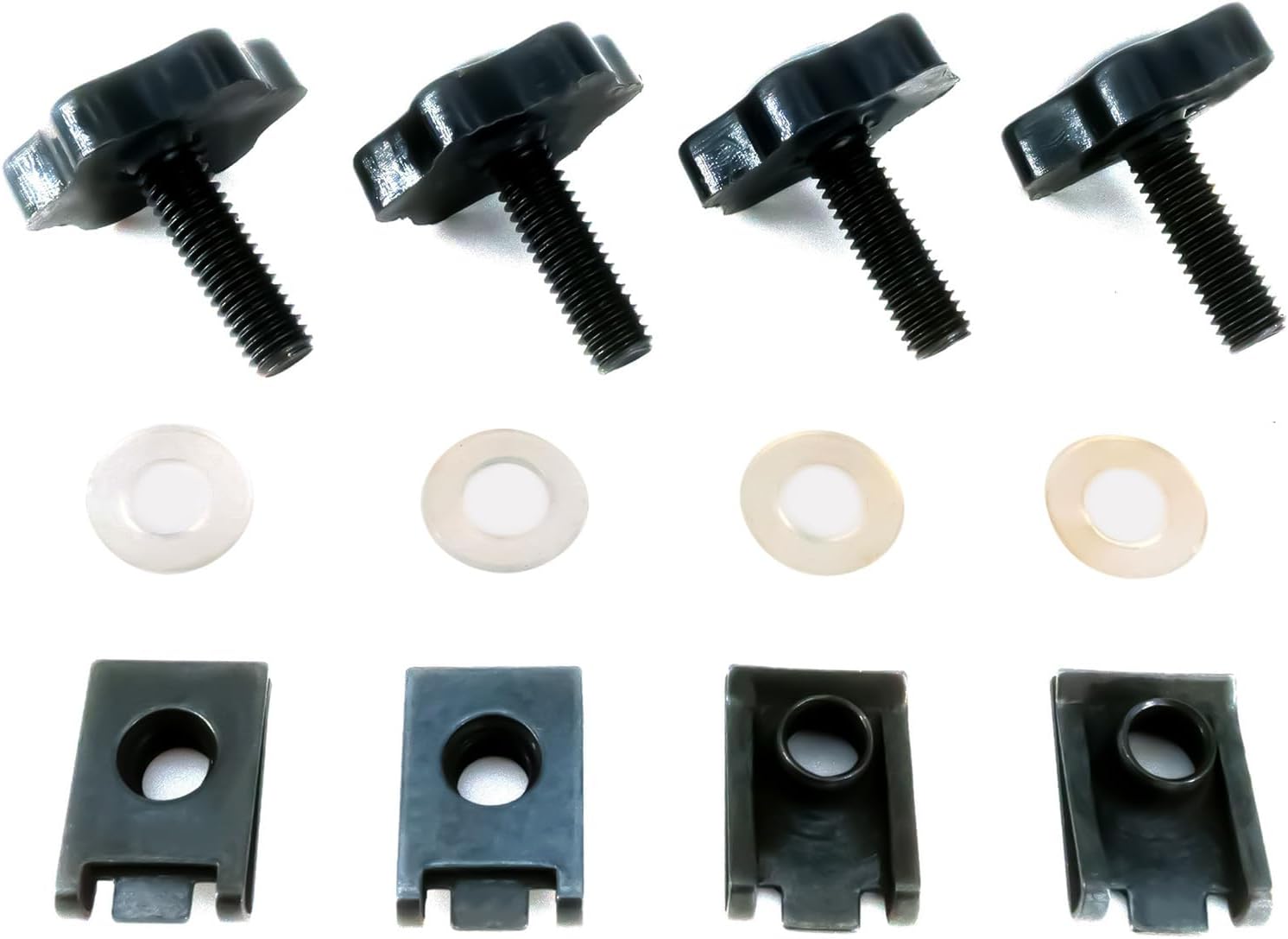 Americruise – Cerraduras negras para alforjas de motocicleta, tornillos antirrobo para alforja para Harley Davidson Touring Street Glide Electra