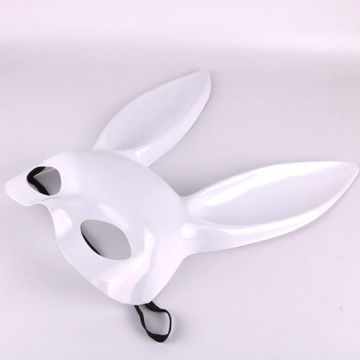 Máscara de conejo sexy de orejas largas, máscara de conejo para mujer, máscara de conejo para Pascua, Halloween, fiesta, accesorio de disfraz