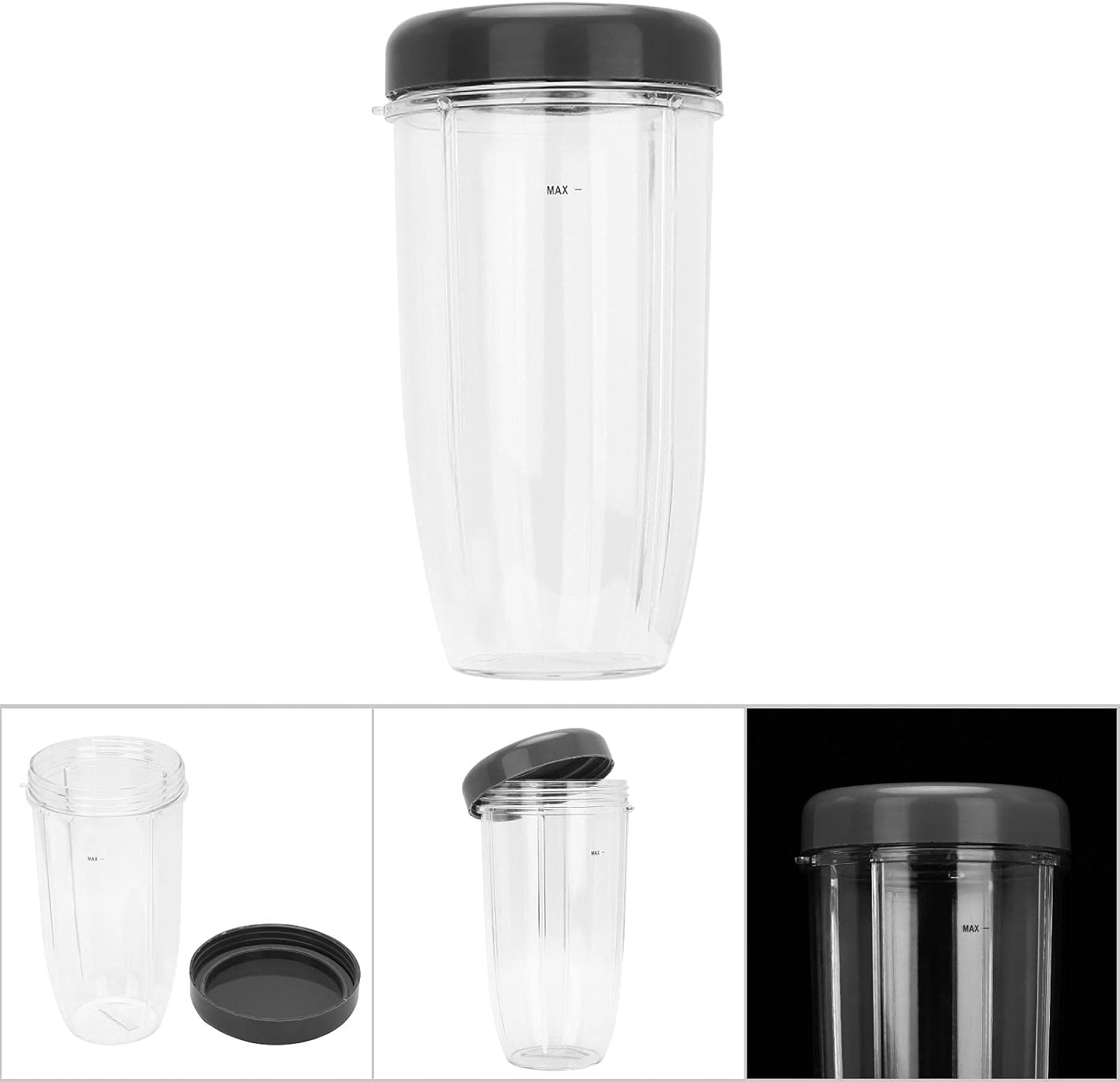 TOPINCN Kit de piezas de repuesto para licuadora Nutri Bullet de 900 W, repuesto para licuadora Nutri Bullet de 900 W (taza grande de 32 onzas)