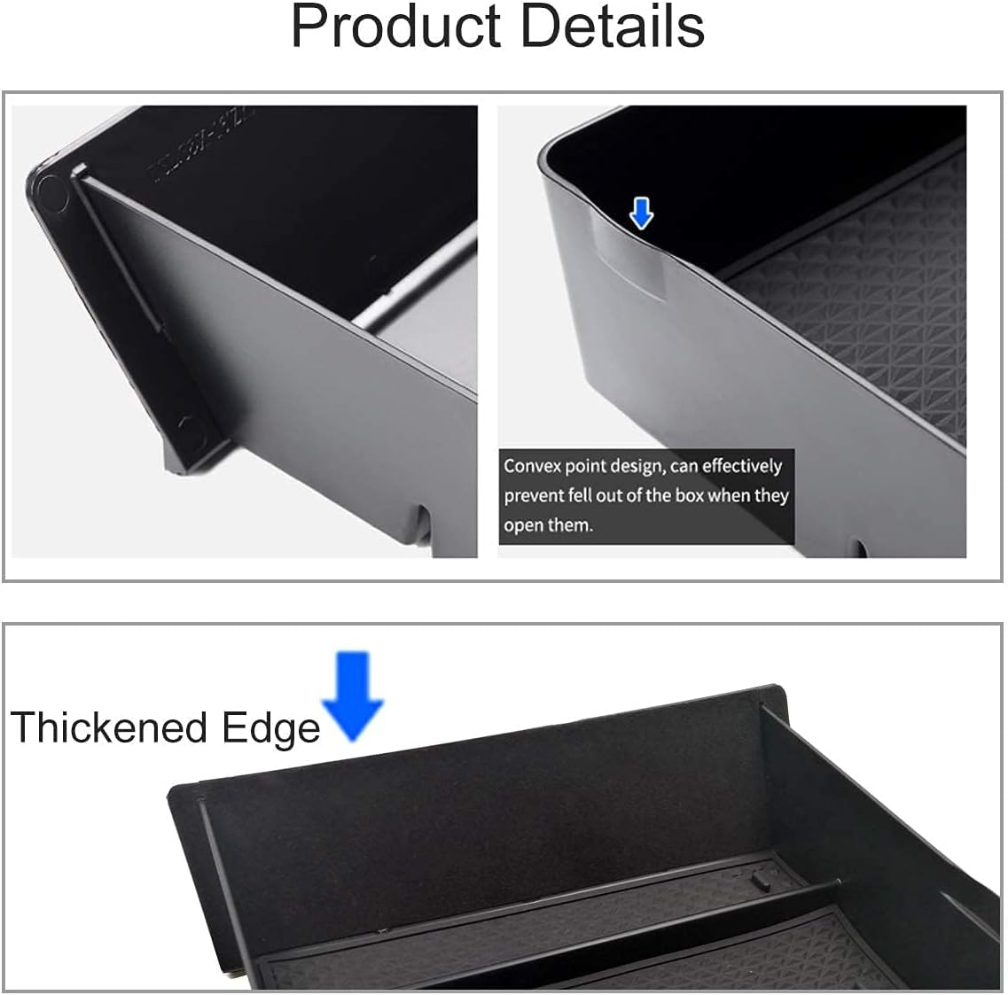 Moonlinks for Tesla Model SModel X Center Console Drawer Box, Center Console Cubby Drawer Storage Box Customized for Tesla Model SModel X 2012-2020