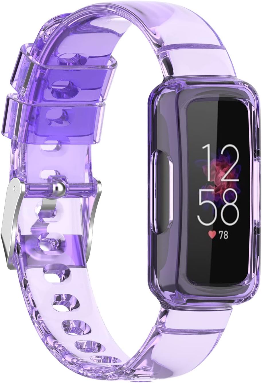 TenCloud Paquete de 7 correas con funda compatibles con Fitbit Inspire 3, reloj inteligente de TPU suave, correa de repuesto para Fitbit Inspire 3