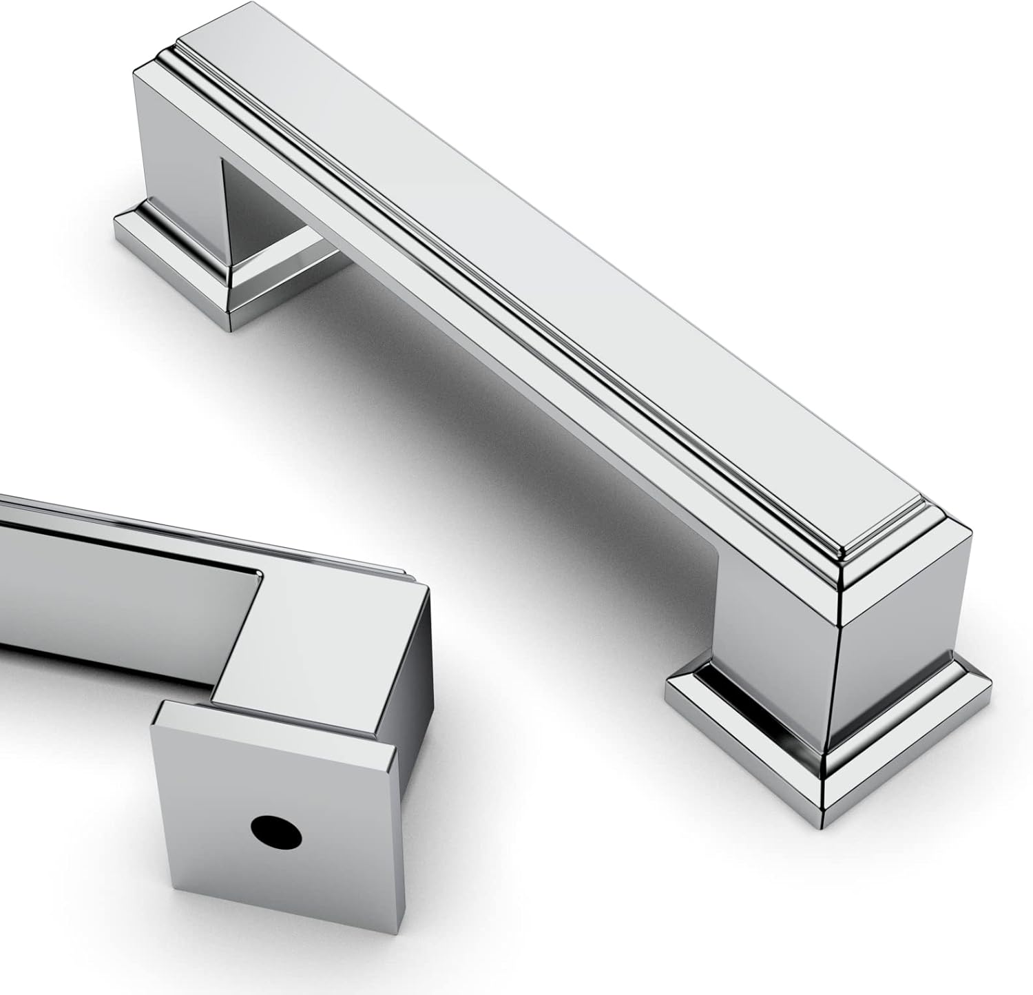 Asidrama Paquete de 30 manijas de gabinete de cocina cromadas pulidas de 3 pulgadas (2.992 in), tiradores de gabinete de cocina, accesorios para