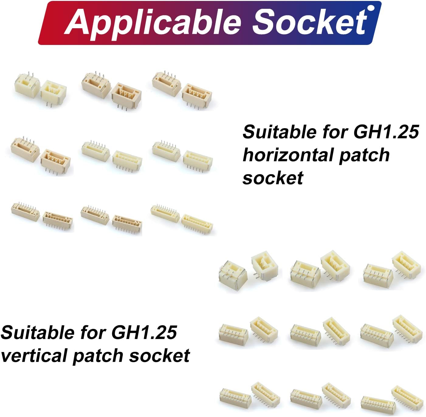 Kit de conector GH de 0.049 in y cables preprensados de alta calidad, para kit de cables Pixhawk controlador de vuelo Pixhawk2, total de 140