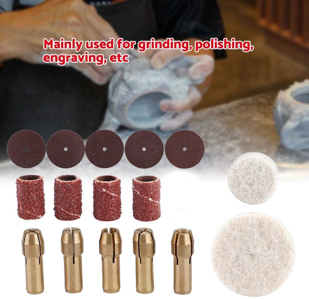 Kit de herramientas rotativas eléctricas de 34 piezas, accesorio para moler y pulir proyectos de manualidades caseras
