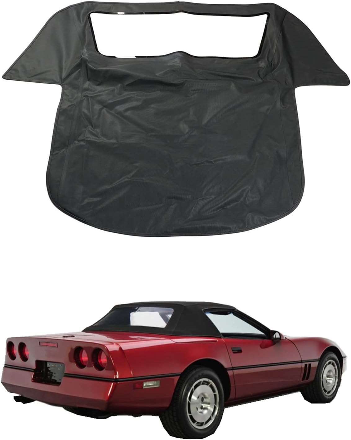 WFLNHB Repuesto para Corvette 1986-1993 con vinilo de plástico para ventana