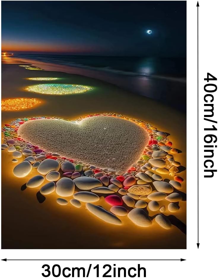 Lunyloer Kits de pintura de diamantes, kits de arte de diamantes 5D para adultos principiantes, pintura de arte de diamante con diamantes redondos,