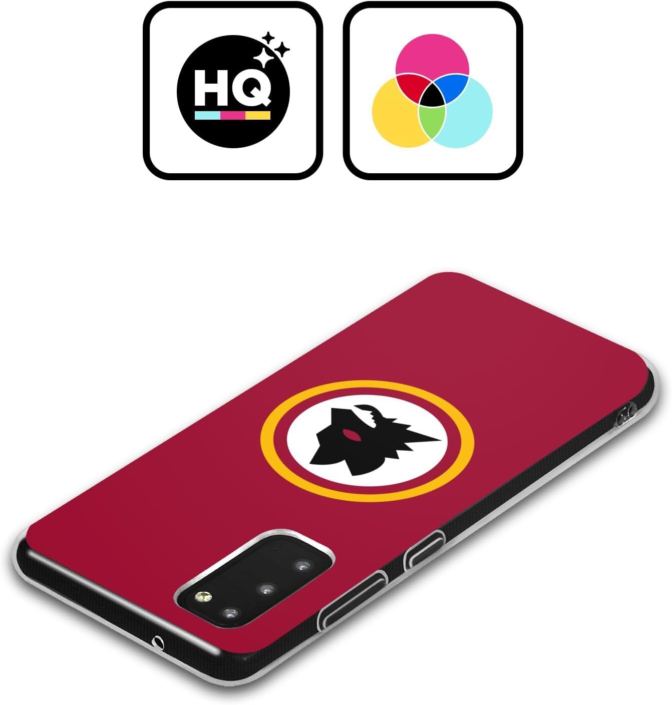 Head Case Designs Officially Licensed AS Roma Wolf Circle Crest Graphics Soft Gel Case Compatible with Samsung Galaxy A32 (2021)