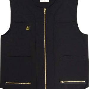 King Midas – Chaleco de peluquero profesional para el cabello, ligero para hombre, chaleco con cremallera unidireccional King Midas – Chaleco de peluquero profesional para el cabello, ligero para hombre, chaleco con cremallera unidireccional