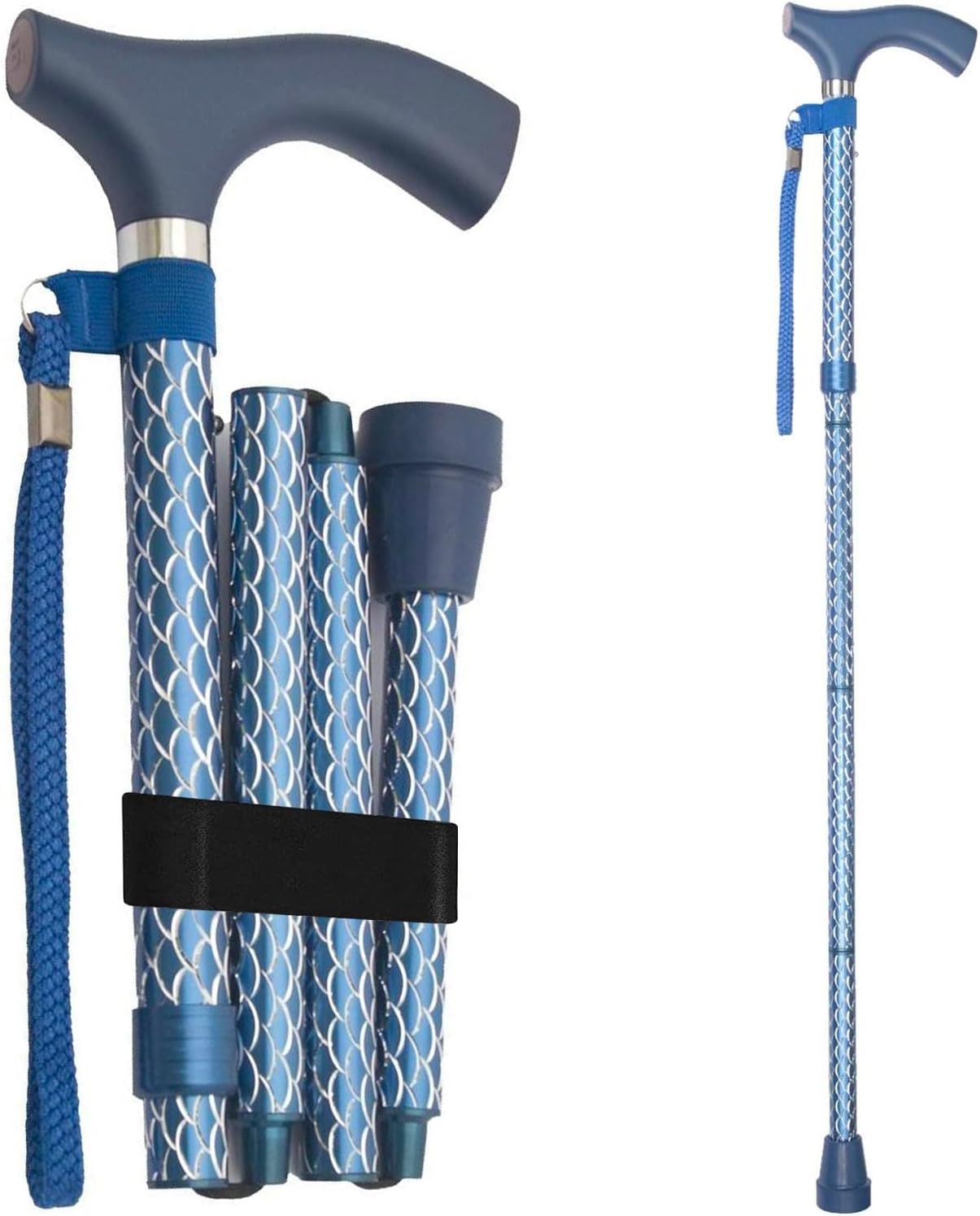 Switch Sticks Bastón de caminar para hombres o mujeres, plegable y ajustable de 32 a 37 pulgadas, apto para FSA y HSA