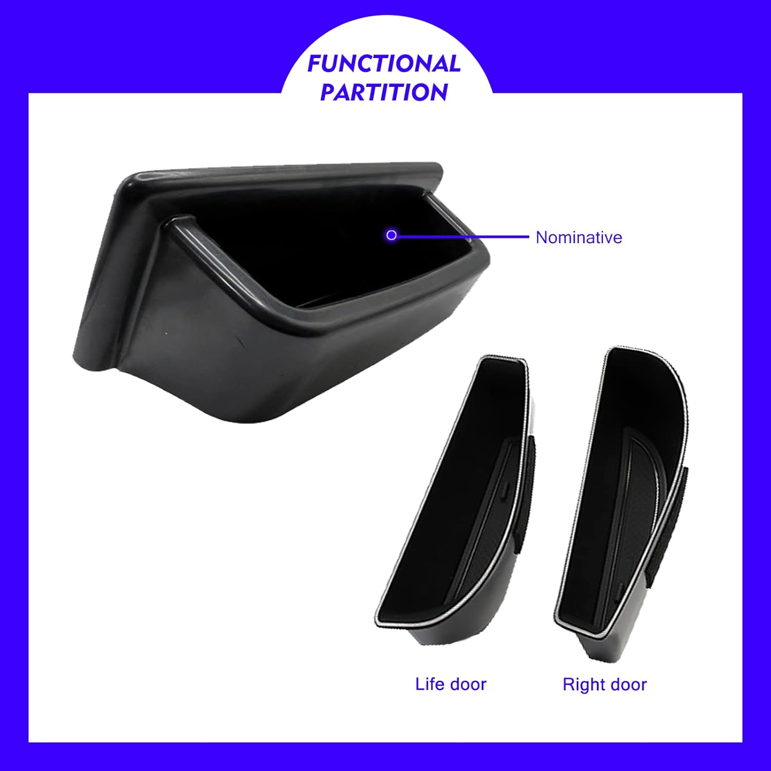 Bandeja de tablero y caja de almacenamiento lateral para VW ID.4 2023 para VW ID.4 ID4 2021 2022 2023 Bandeja de almacenamiento para consola central