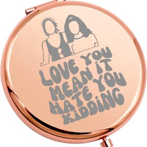WSNANG Gin Georgia – Espejo de maquillaje de bolsillo compacto para regalar a Georgia Sister Love You Mean It Hate You Kidding (espejo para niños) WSNANG Gin Georgia – Espejo de maquillaje de bolsillo compacto para regalar a Georgia Sister Love You Mean It Hate You Kidding (espejo para niños)