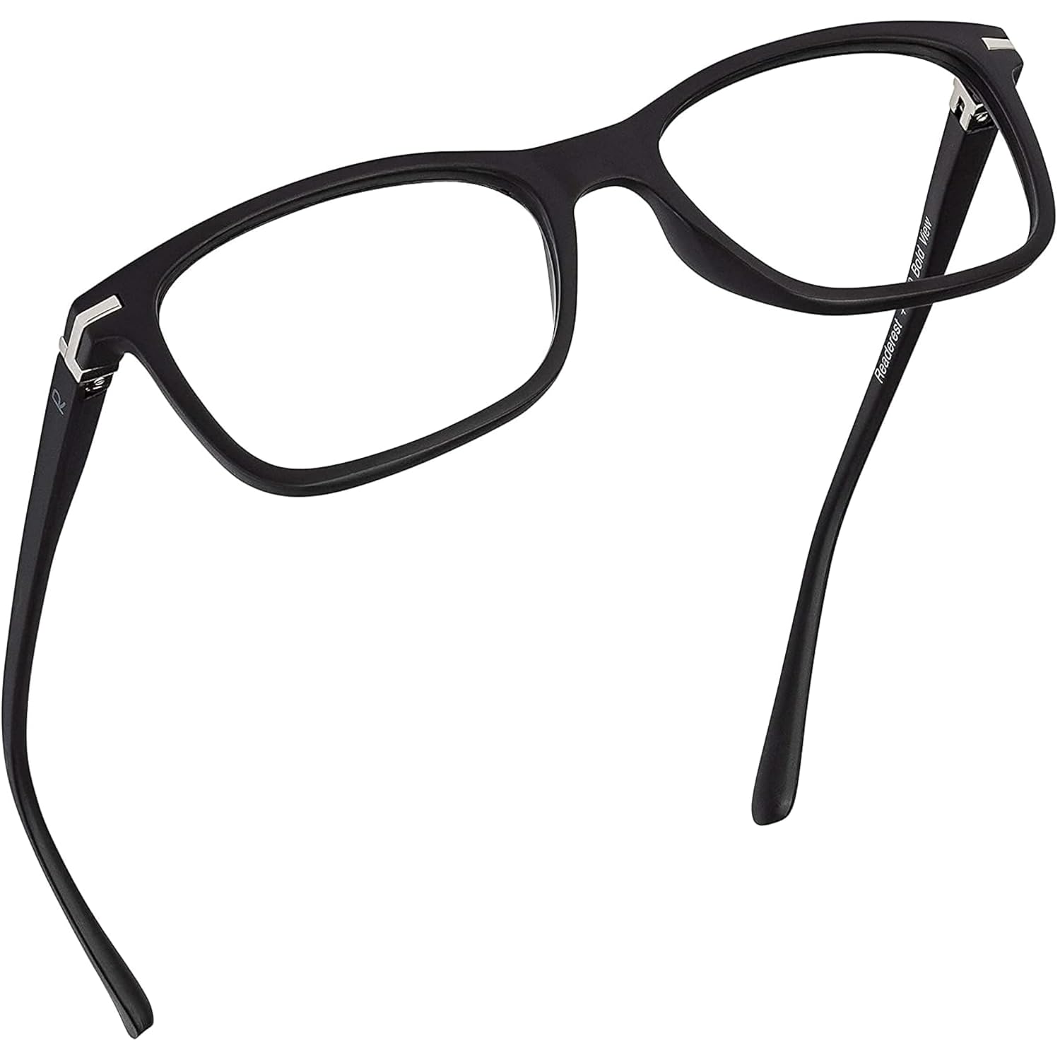 Readerest – Anteojos de lectura con bloqueo de luz azul (negros, aumento de 3.75), para computadora, con lente reflectante fina, antirreflejo, para