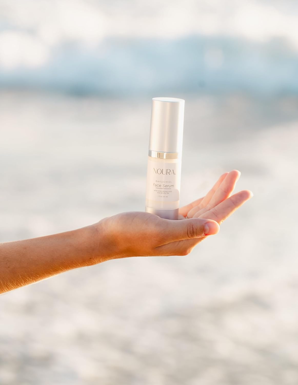 Suero facial Bakuchiol de Noura Cosmetics, alternativa natural al retinol, disminuye las líneas finas y las arrugas, ilumina e hidrata la piel,