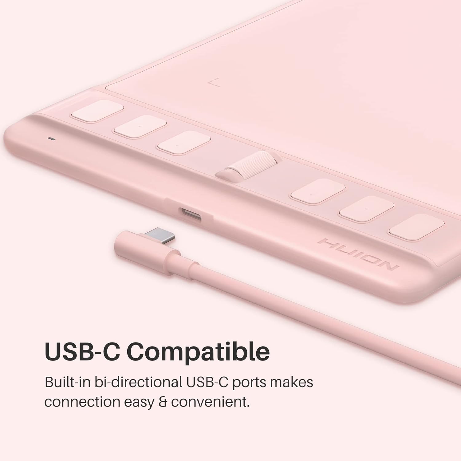 HUION Inspiroy 2 tabletas de dibujo pequeñas, tableta de arte digital con rueda de desplazamiento, 6 teclas de acceso rápido, lápiz óptico sin