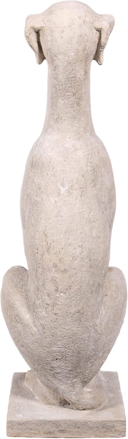 Design Toscano Estatua de perro centinela de galgos italiano Art Deco Whippet