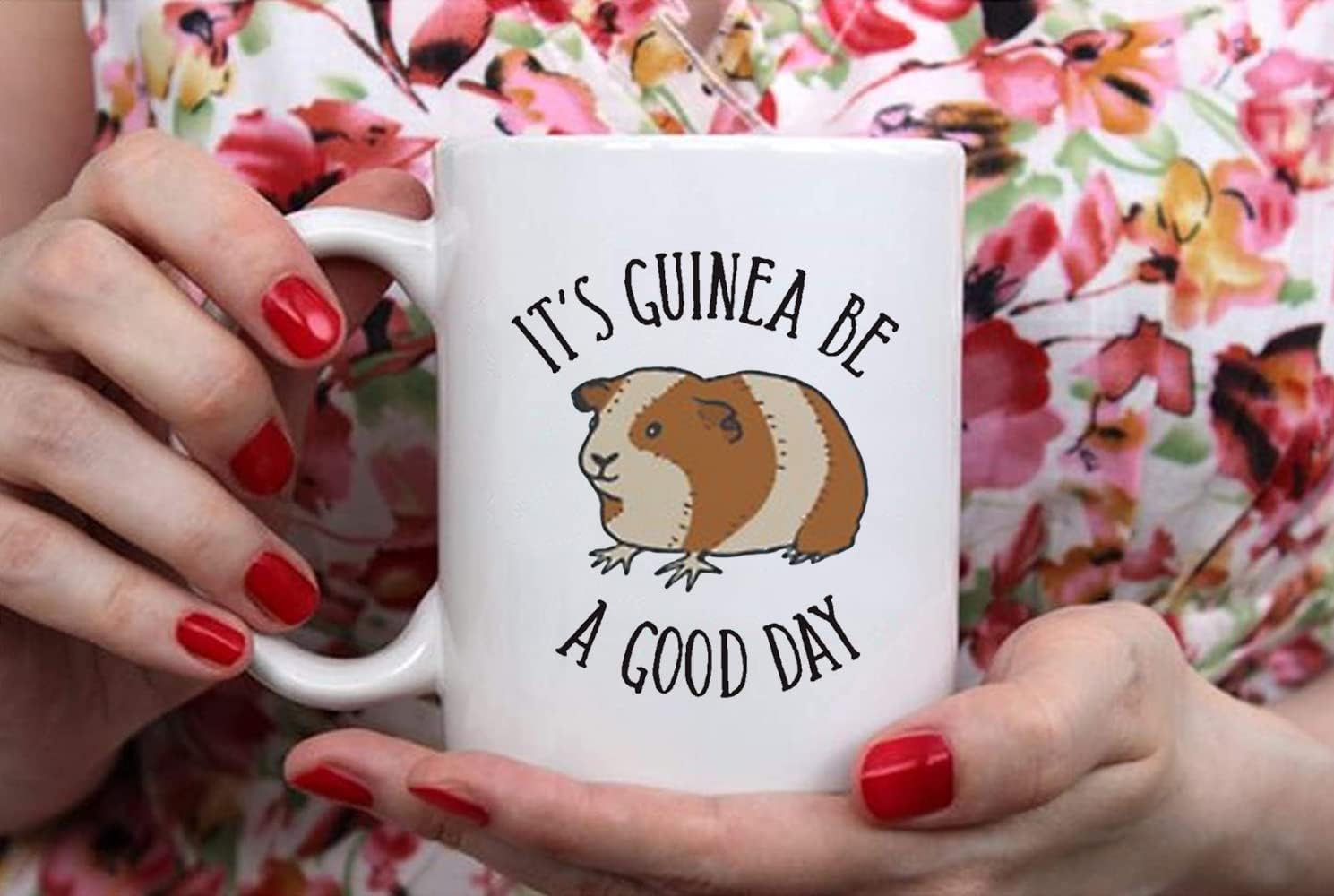Taza de conejillo de indias, conejillo de indias, It’s Guinea Be a Good Day, taza de café novedosa de 11 onzas