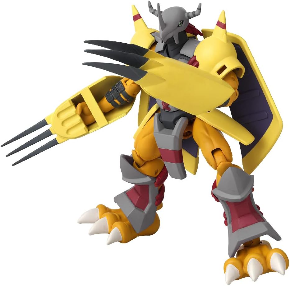 BANDAI Anime Heroes Digimon WarGreymon Figura de acción  Figura de anime articulada WarGreymon de 6.5 pulgadas de alto con juego adicional de manos