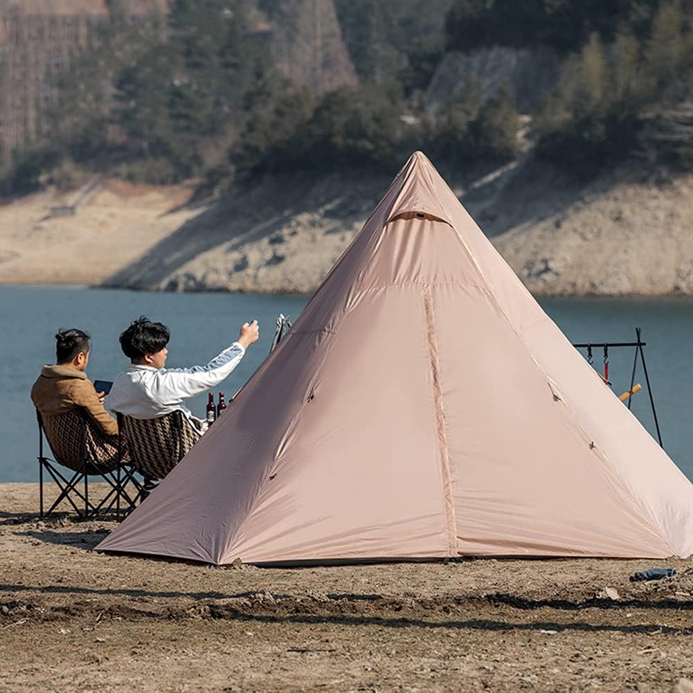 Tienda de campaña Tipi india al aire libre ultraligera Tienda de campaña pirámide familiar para mochileros, camping, senderismo, bushcraft, viajes,