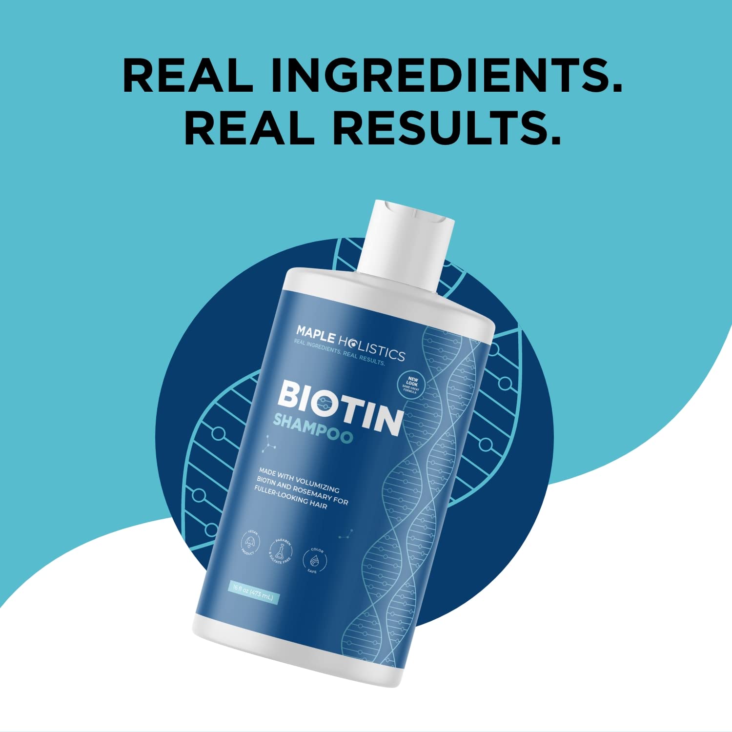 Champú de biotina vegana y aceite de biotina para el cabello, champú grande para engrosar el cabello y suero de biotina para el crecimiento del
