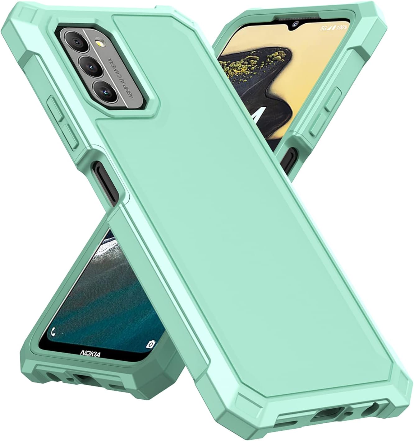 Ailiber Funda para Nokia G310, Nokia G310 con protector de pantalla, protección de estructura de 2 capas, esquinas que absorben los golpes,