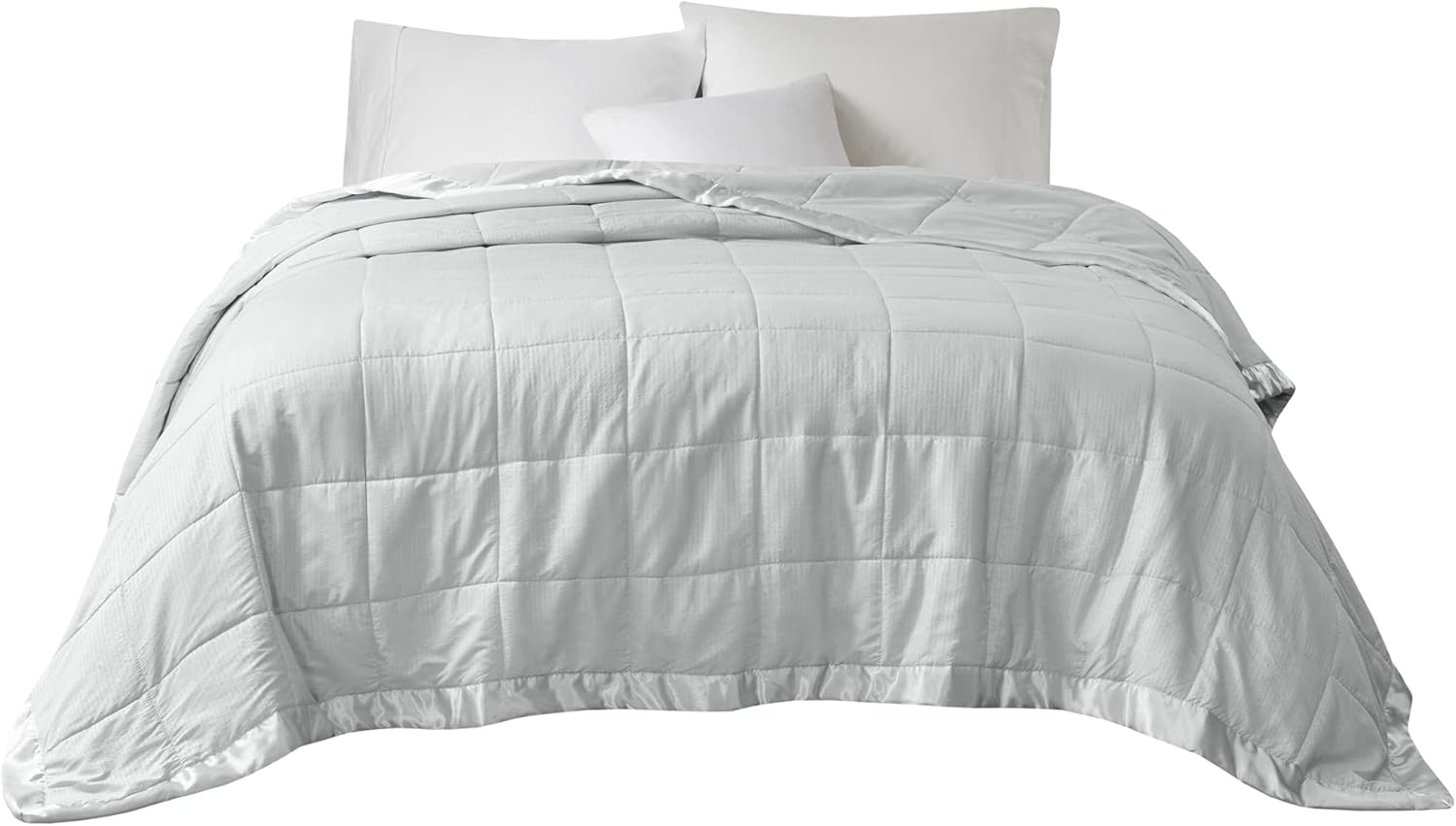 Cobija alternativa extragrande Cambria Premium, Poliéster, gris, gemelo