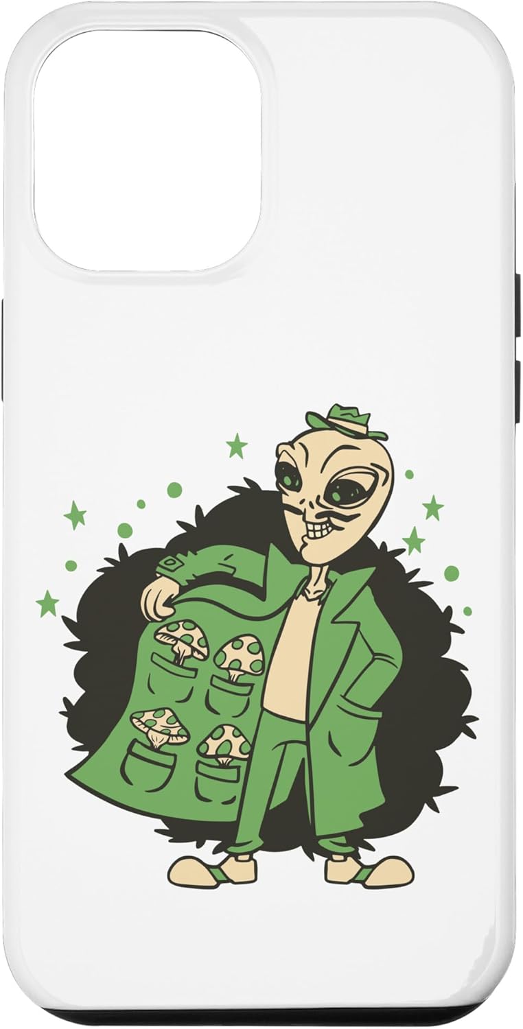 iPhone 13 Pro Max Funny Alien Mushroom Hippie UFO Lover and Believers Case