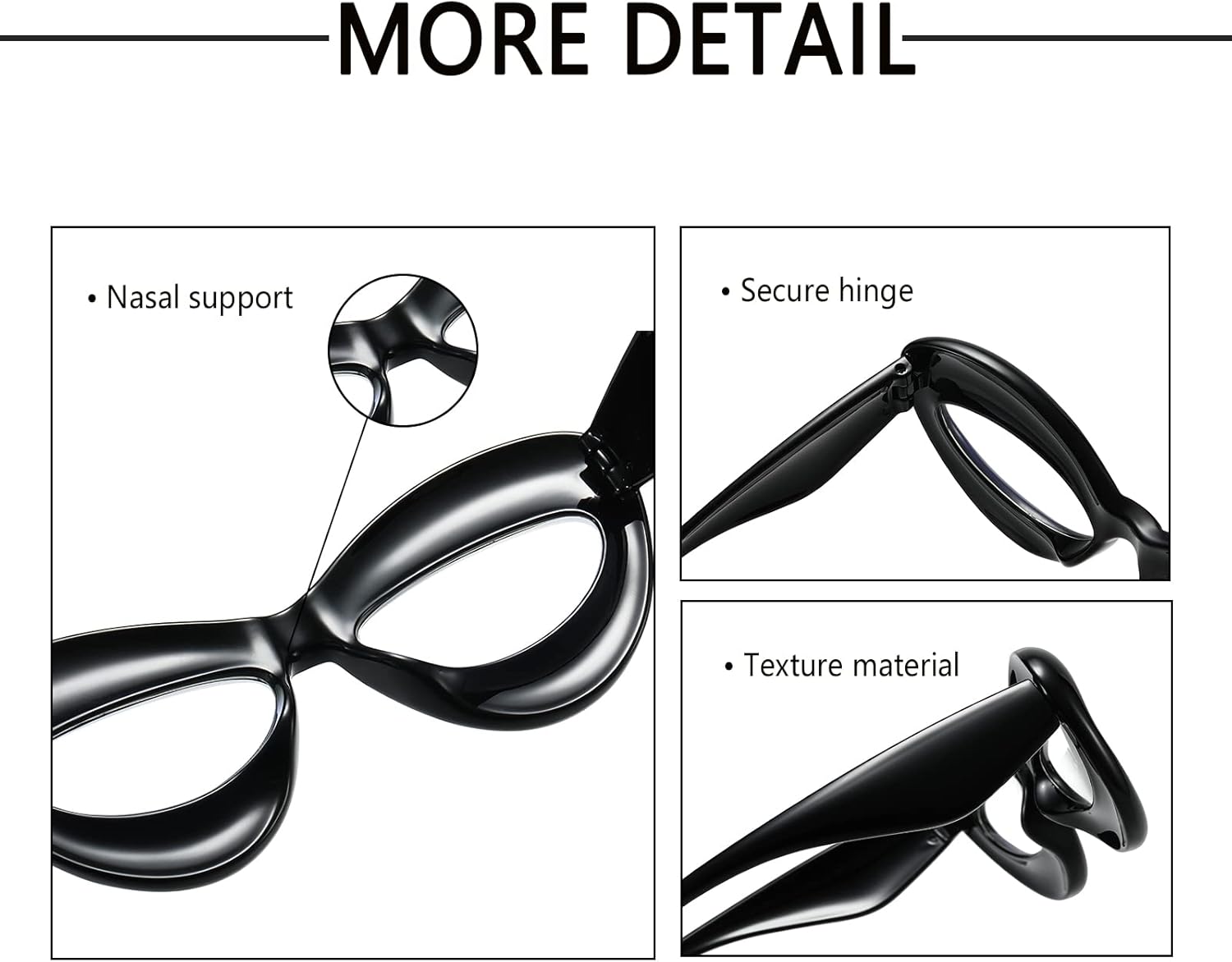 Gafas de ojo de gato con luz azul  Gafas de gran tamaño Y2K anti fatiga ocular para juegos de computadora, gafas de marco transparente para labios