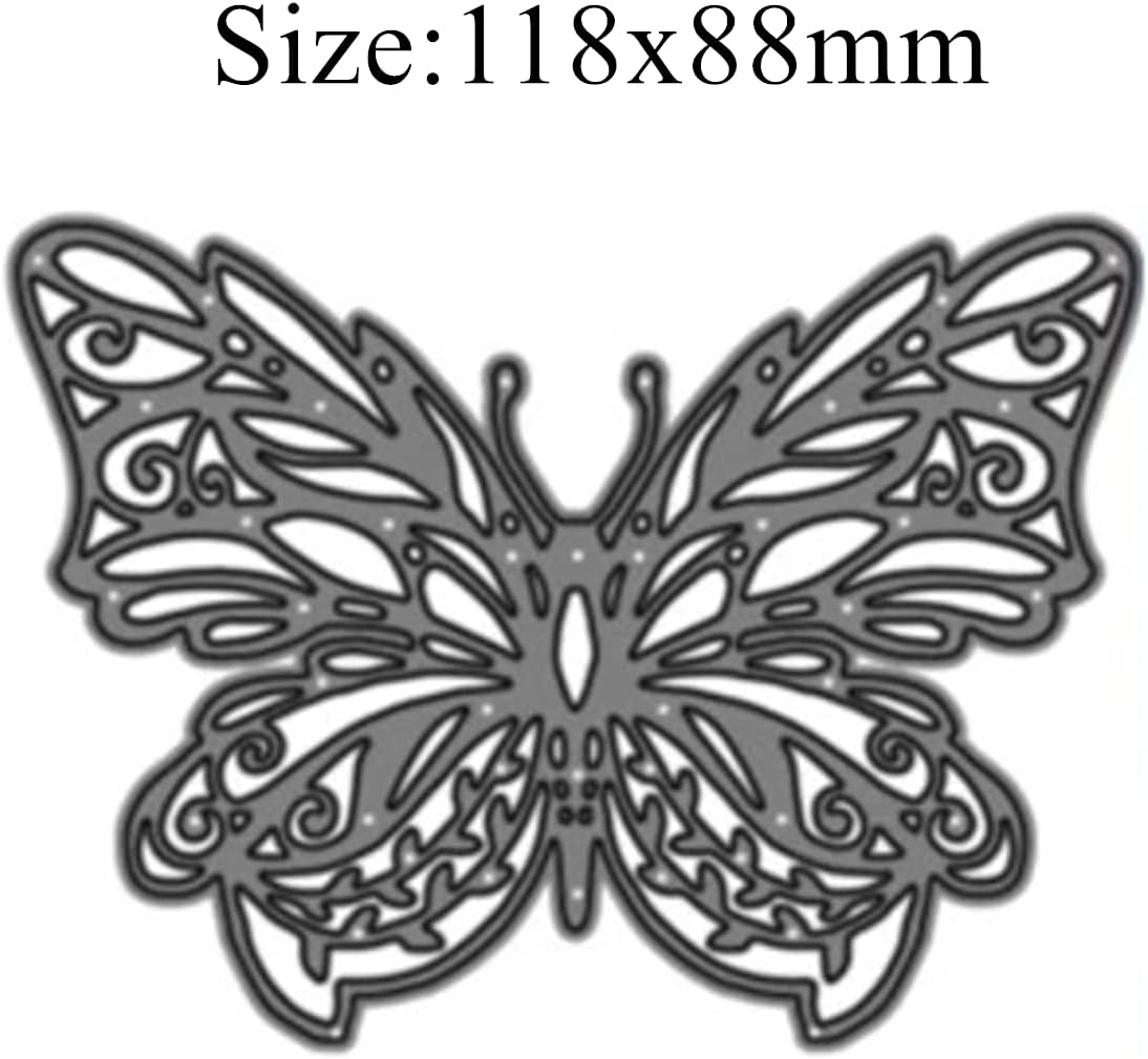 1 pieza de troqueles de metal de mariposa, troqueles de corte de mariposa de encaje, invitación de boda, manualidades, álbum de recortes, plantillas