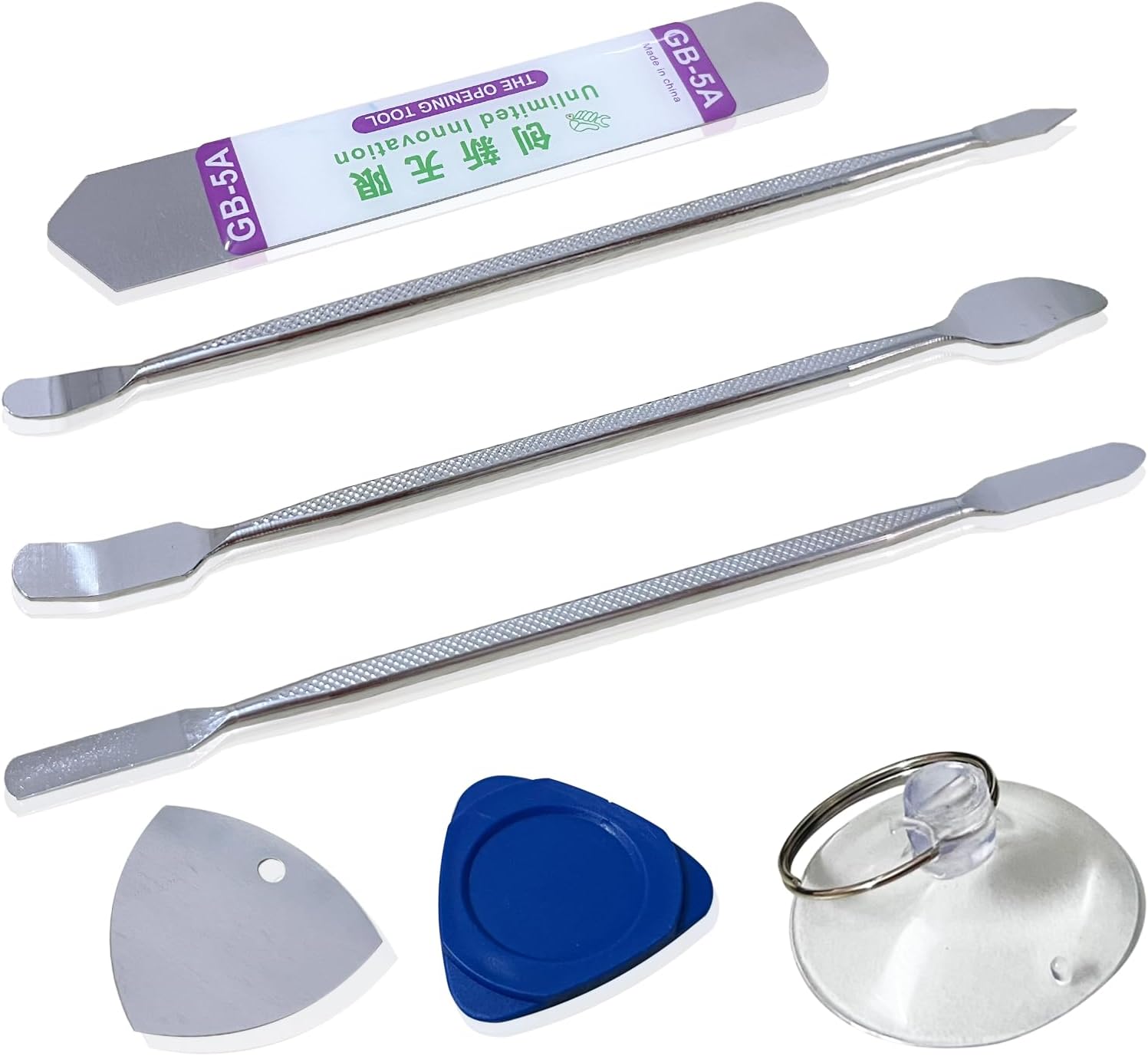 Kit de reparación de herramientas de palanca de apertura de electrónica profesional para teléfonos celulares, portátiles, tabletas, 7 piezas