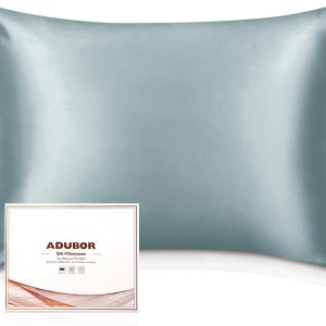 Adubor – Funda de almohada de seda de 22 momme, para el pelo y la piel, fundas 100% seda de morera natural Adubor – Funda de almohada de seda de 22 momme, para el pelo y la piel, fundas 100% seda de morera natural
