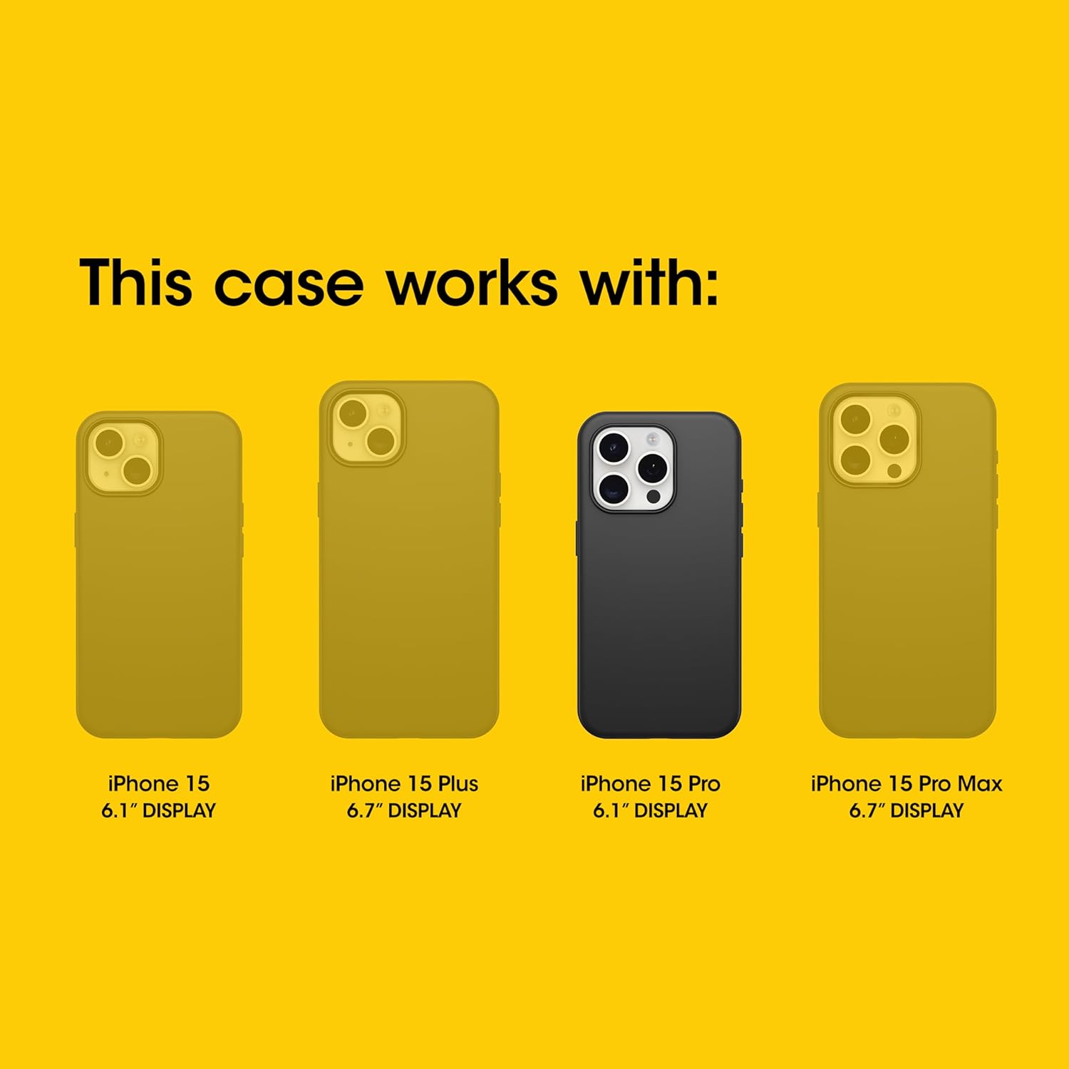 OtterBox Funda transparente para iPhone 15 Pro (solamente) Defender Series XT – Mountain Frost (transparente), sin pantalla, resistente, se ajusta a