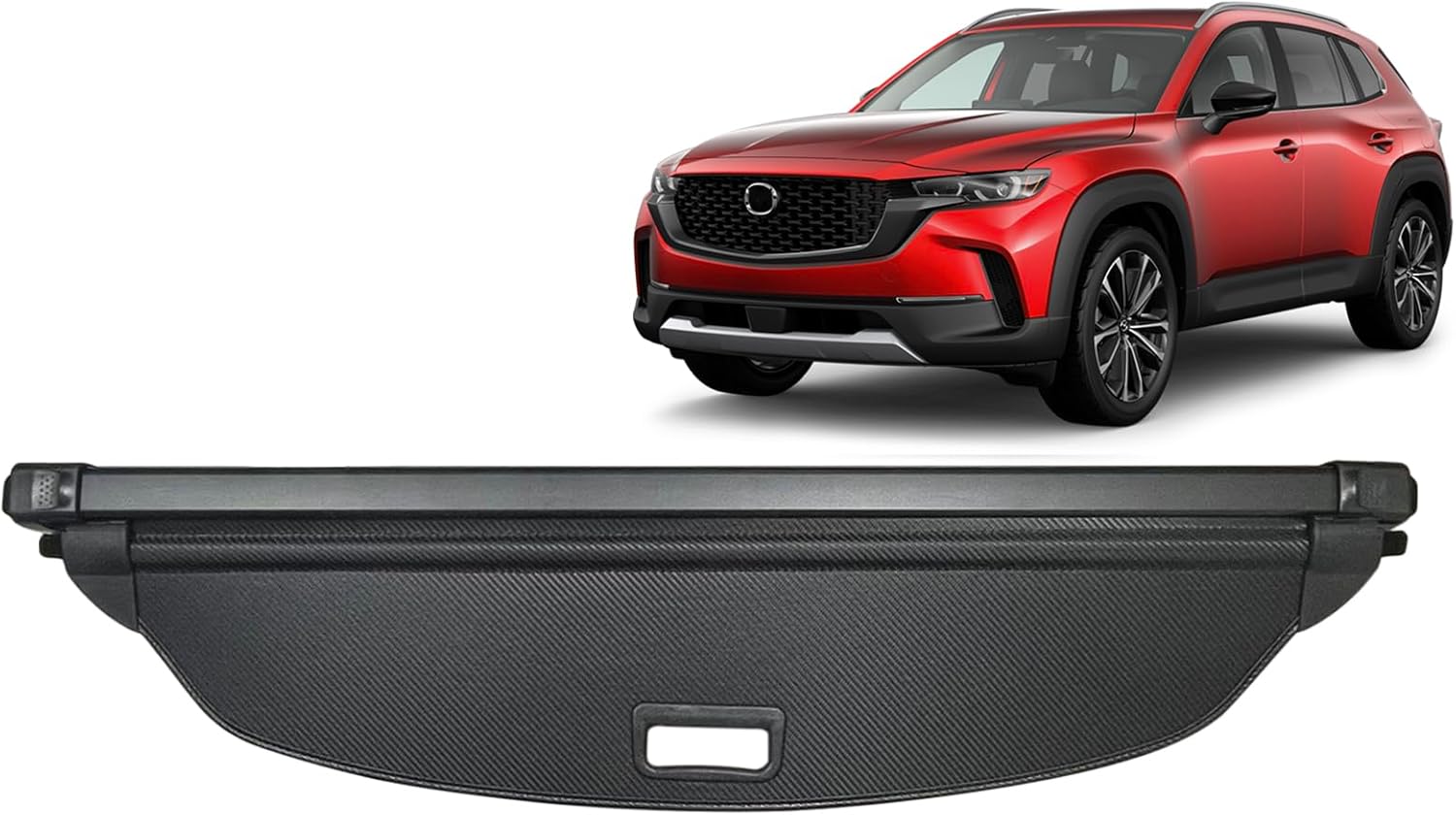 Cubierta de carga para Mazda CX-50 2023 2024, cubierta trasera retráctil mejorada compatible con Mazda CX-50, cubierta de seguridad para maletero,