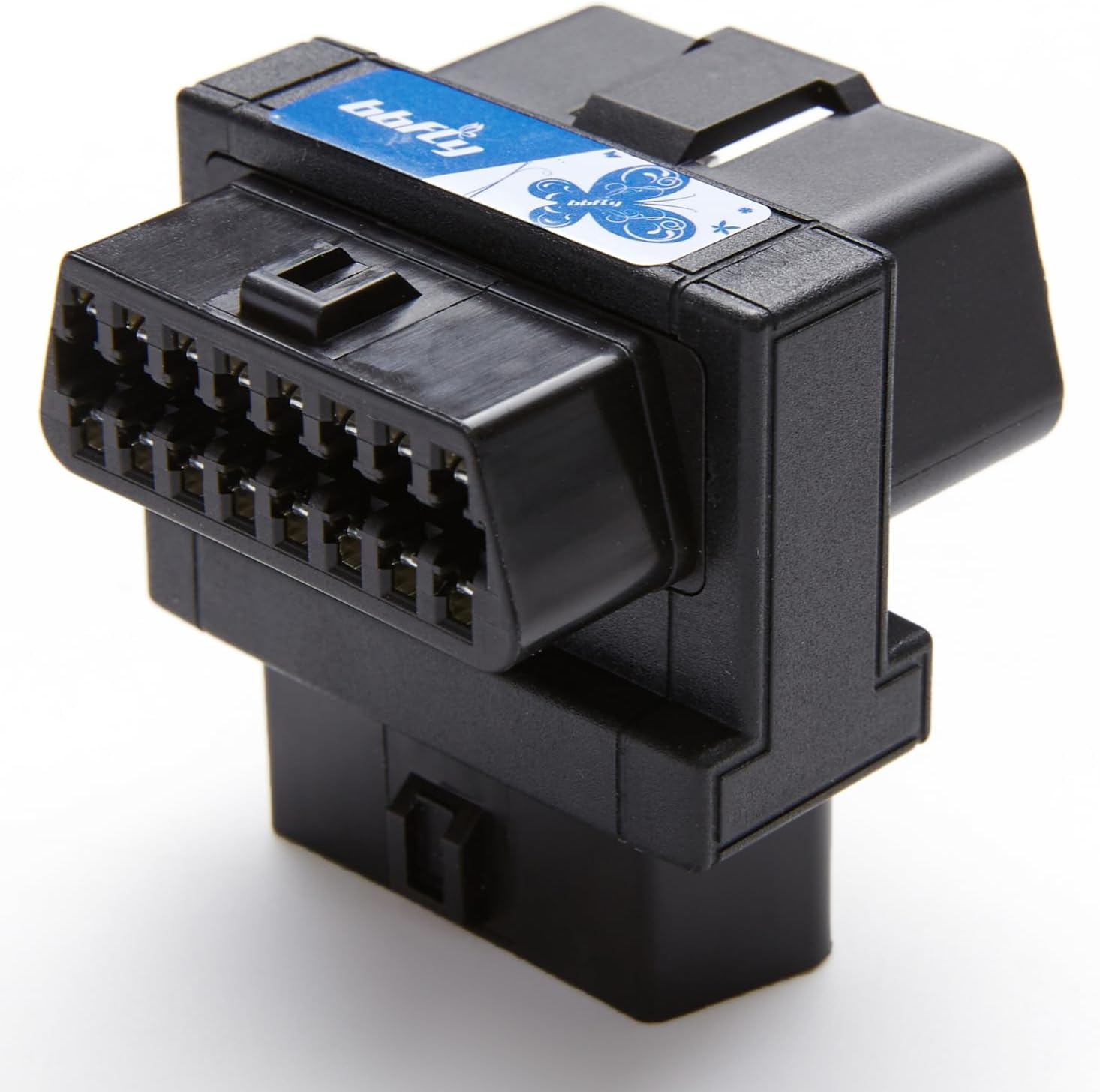 Divisor OBD2, bbfly-B30 Full 16pin OBDII Puerto 1 Divisor macho a 2 Hembras Cable de Extensión 1.6 pulgadas1.6 in (B30 1PACK)