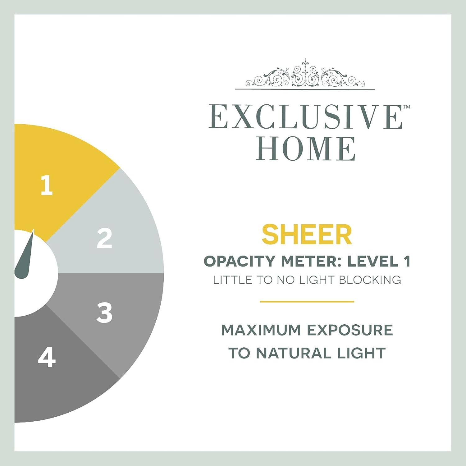 Exclusive Home – Par de paneles de cortinas belgas transparentes con pestañas ocultas en la parte superior, 50 x 108 pulgadas, copo de nieve