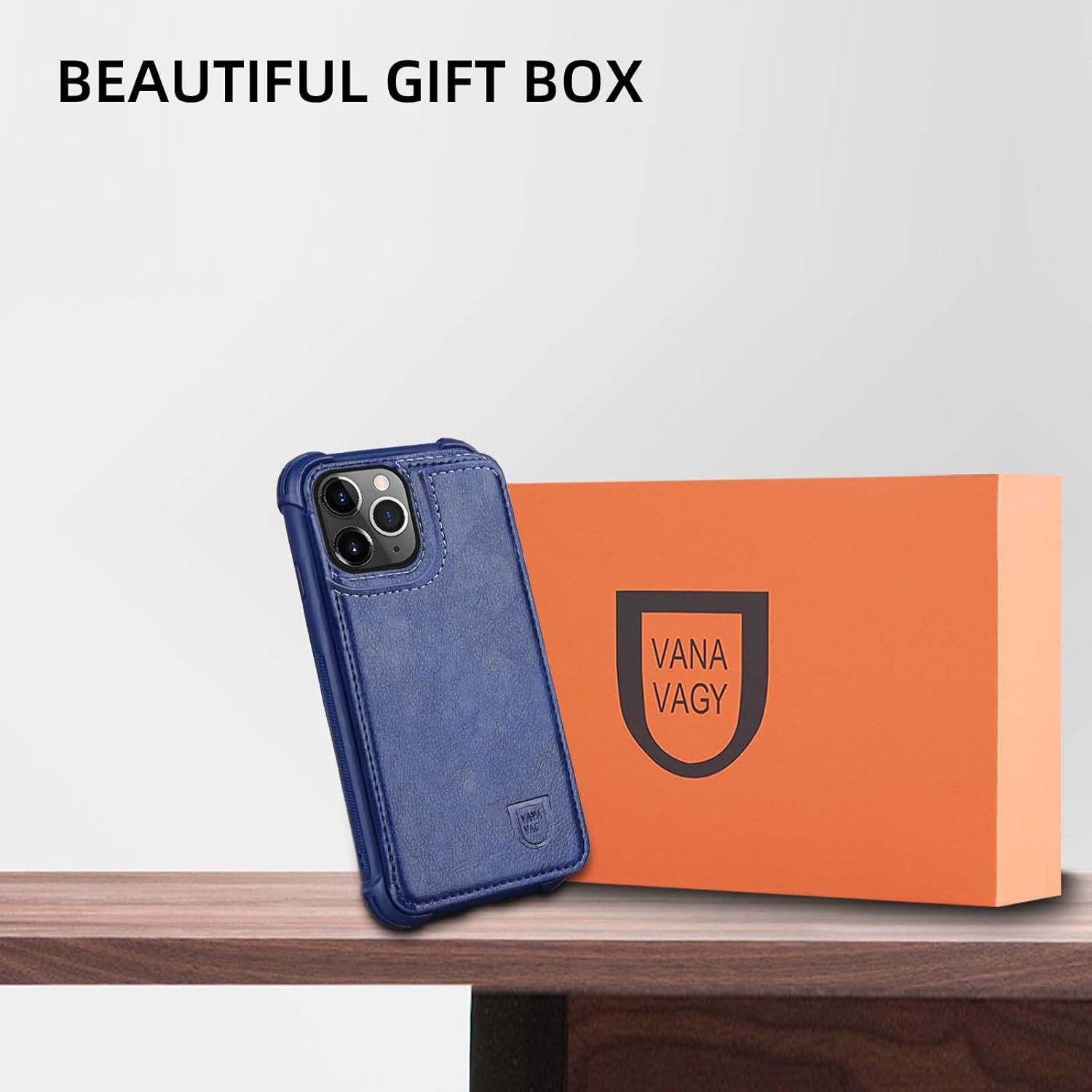 VANAVAGY Funda tipo cartera para iPhone 13 Pro Max para mujeres y hombres, funda de cuero con tapa para teléfono compatible con soporte magnético