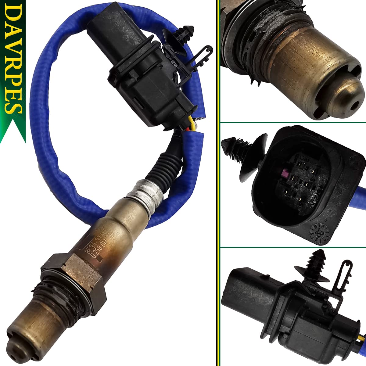 234-5113 Sensor de relación de combustible de aire de banda ancha de 5 cables Sensor de oxígeno O2 aguas arriba compatible con Ford E150 E250 E350