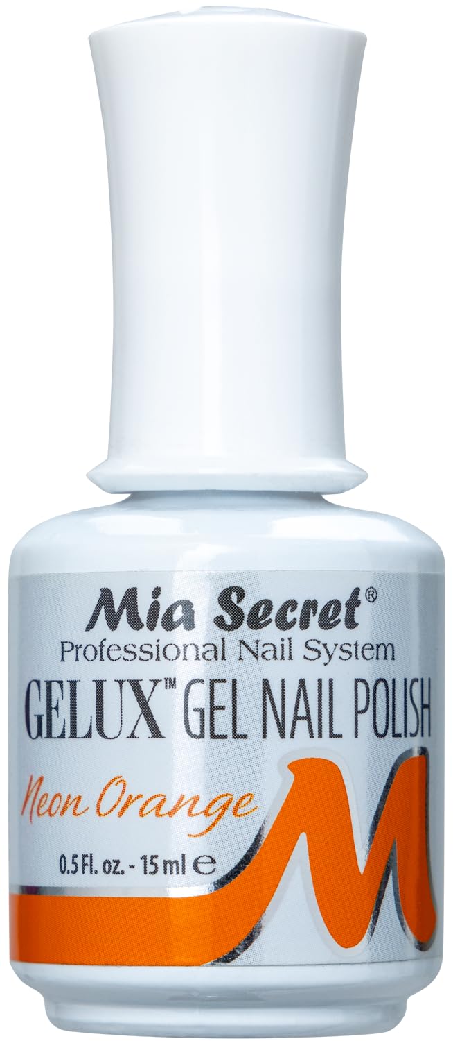 Mia Secret Gelux Esmalte de uñas de 0.5 onzas UV GEL-SOAK OFF  NEW Shades 2017 U Pick (naranja neón)