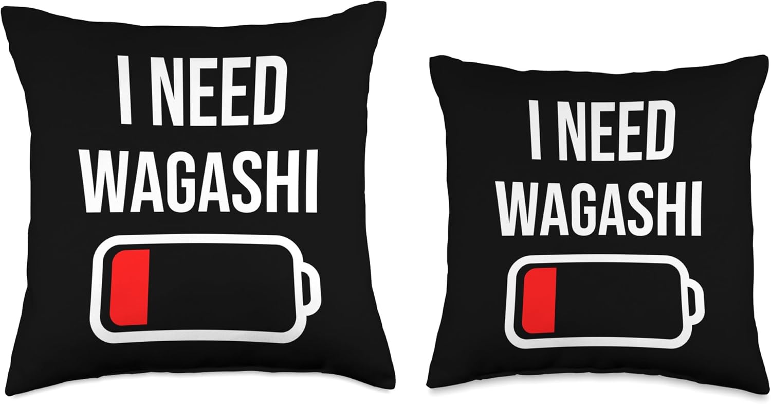 Funny Drink And Food Lover Clothing Gift Men Women I Need Eat Cooking Funny Food Wagashi Throw Pillow, 16×16, Multicolor