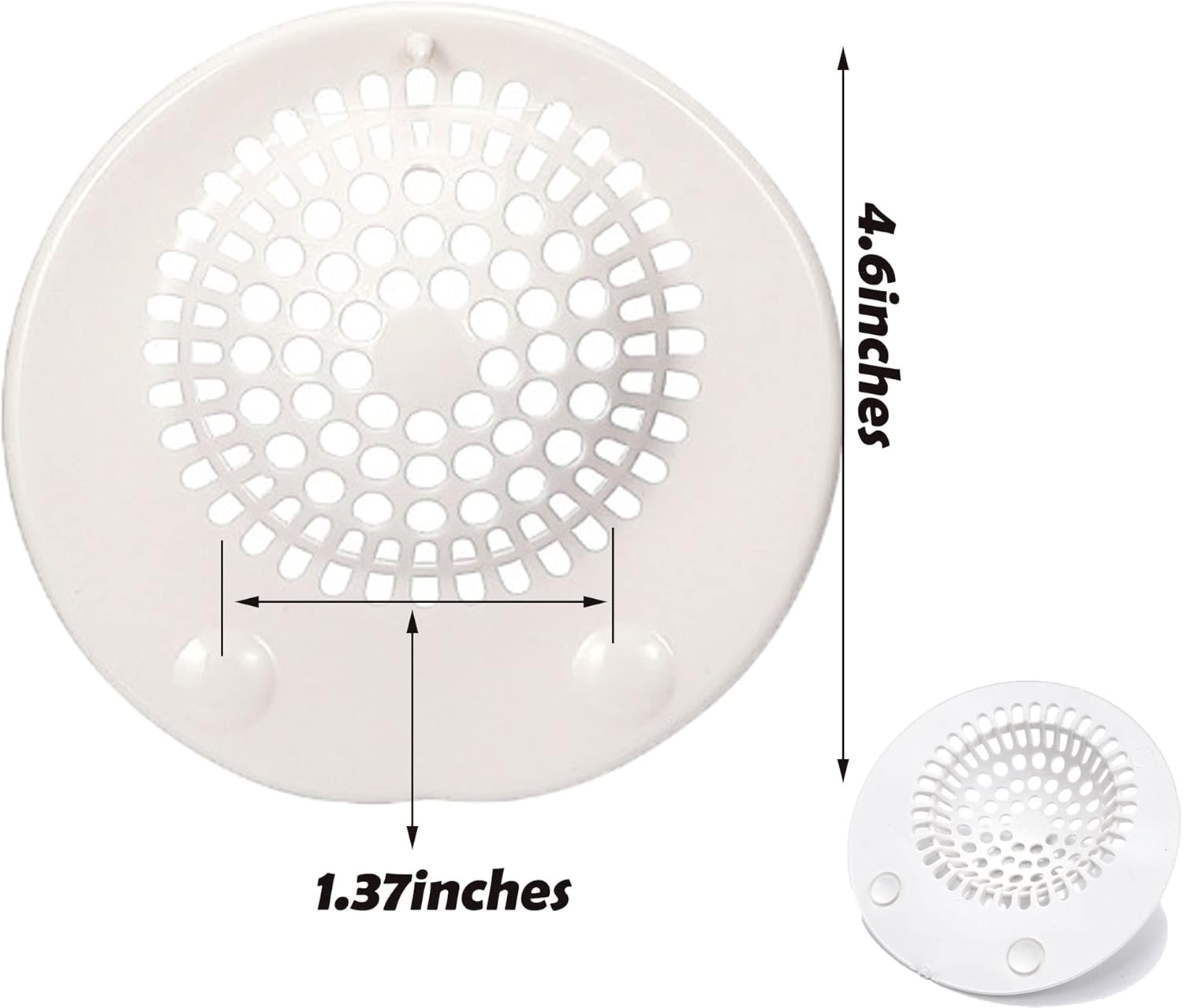 Tapón de silicona duradero para drenaje de ducha, para fregadero de cocina, baño, bañera, fácil de instalar y limpiar (paquete de 2)