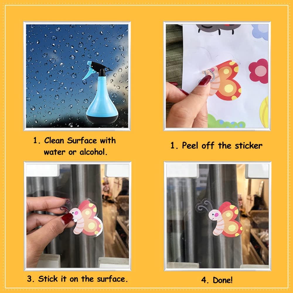 9 hojas de calcomanías de verano Gonme para ventana, decoraciones de pared de doble cara, lindas calcomanías de playa de Hawaii, calcomanías de