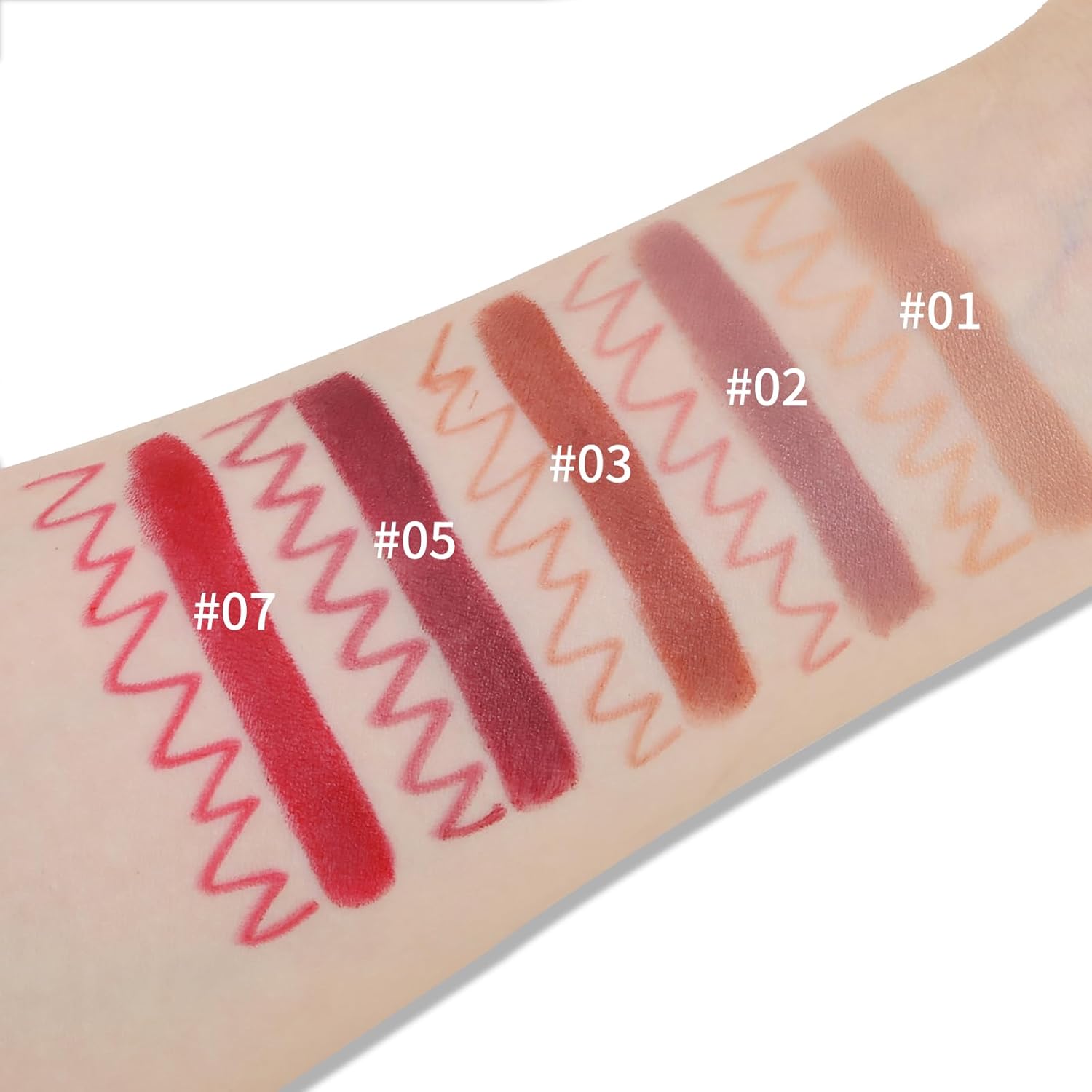 Boobeen Lápiz labial de doble punta, delineador de labios de terciopelo para maquillaje, lápiz labial cremoso para mujeres, acabado satinado mate de