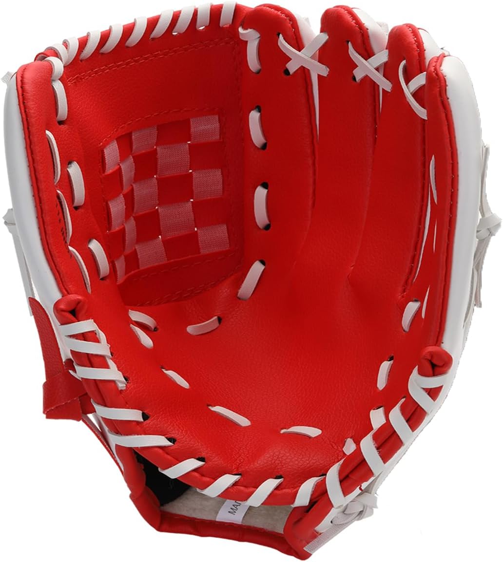 Guante de béisbol, guante de béisbol y sóftbol, diseño ergonómico, guante de béisbol cómodo y duradero para niños, jóvenes y principiantes