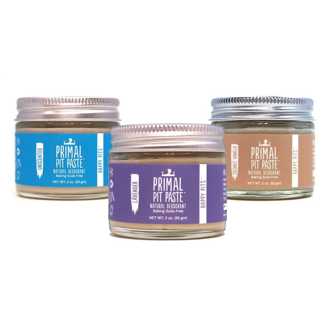 Tarro de desodorante natural, sin bicarbonato de sodio, desodorante natural para mujeres, hombres y adolescentes en un frasco, sin aluminio,