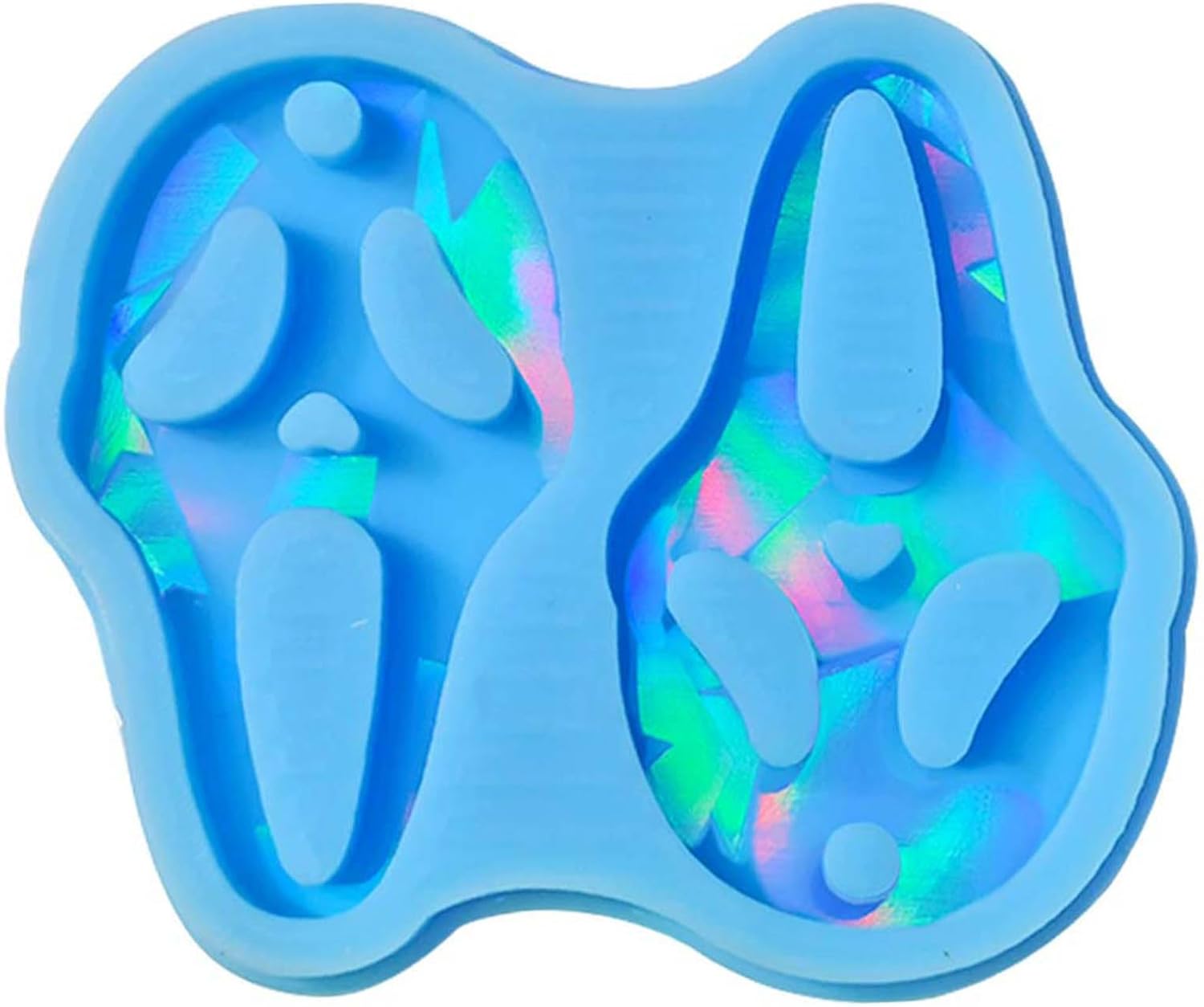 Moldes de resina para aretes de Halloween, molde de silicona para fundición de epoxi, molde de epoxi para hacer joyas