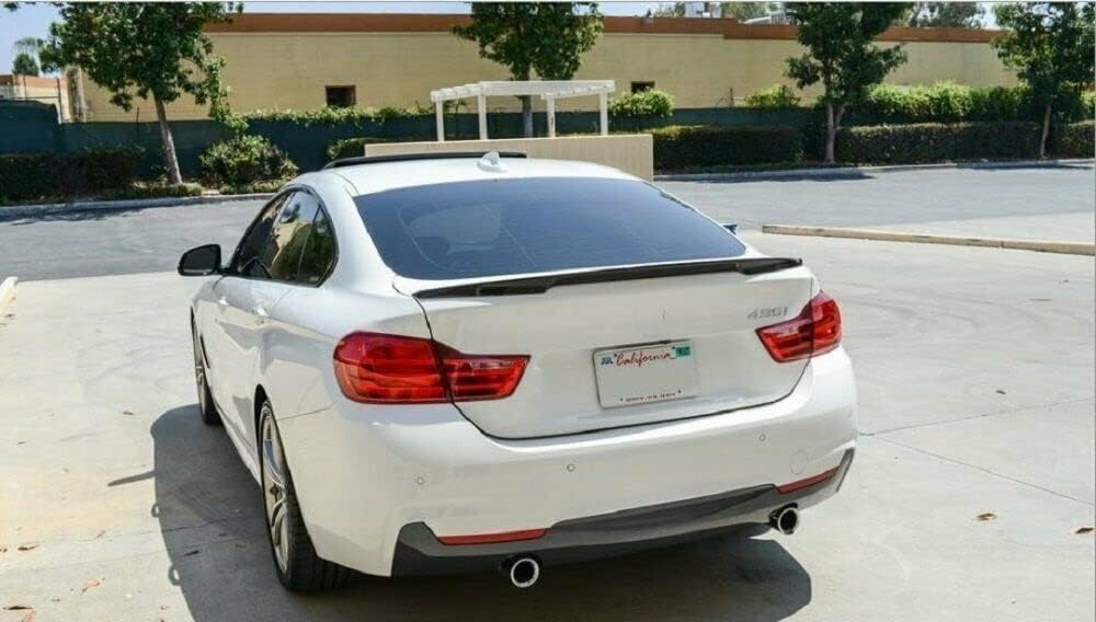 Alerón negro brillante 2014-2020 compatible con BMW Serie 4 Gran Coupe Fastback F36 4 puertas modelo 420i 428i 430i 435i 440i xDrive tapa de