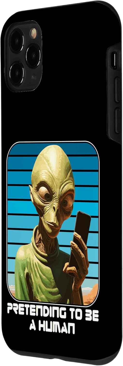 iPhone 11 Pro Alien Pretending To Be A Human Halloween Women, Men, Kids Case