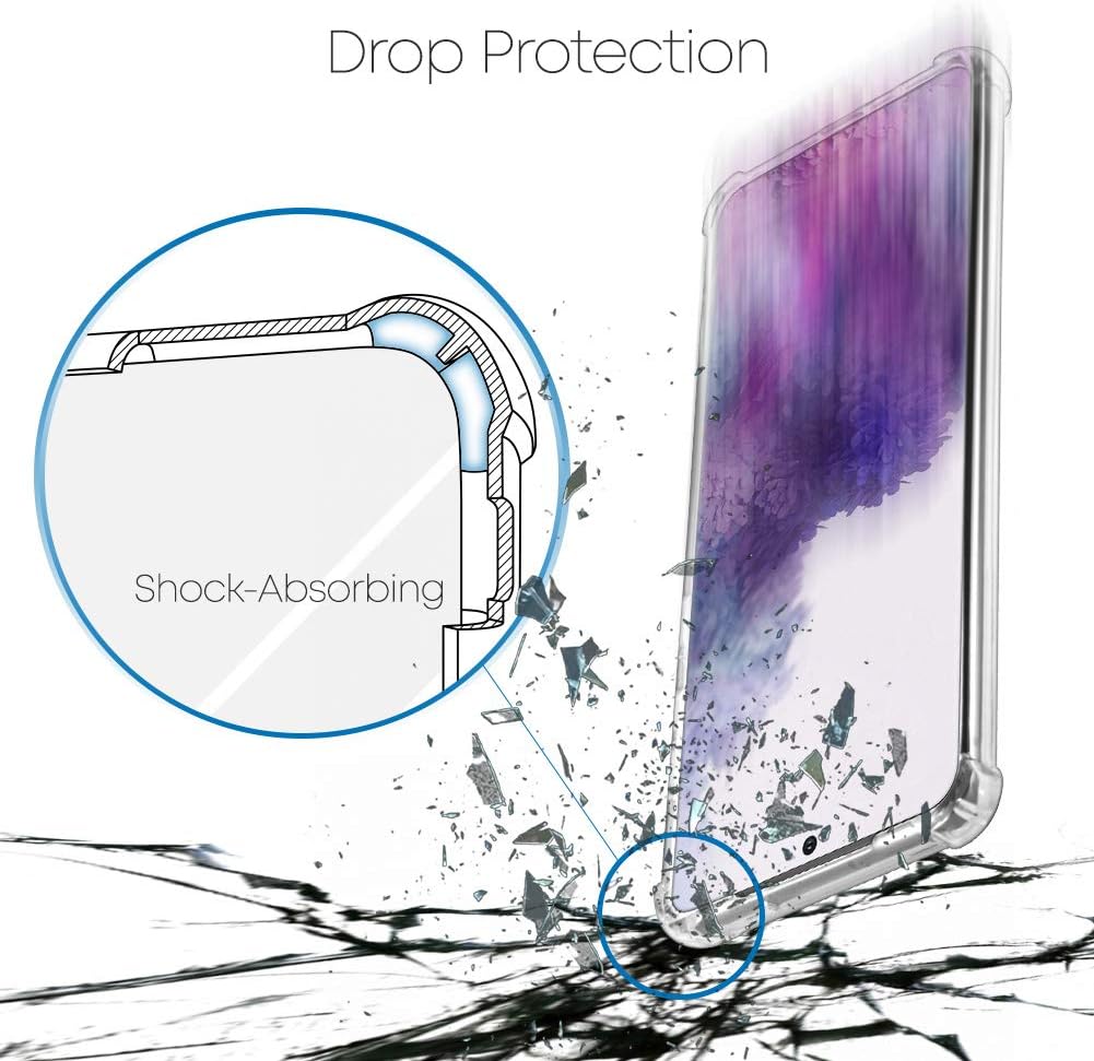 GOOSPERY Funda para Galaxy S20 Plus, funda protectora transparente con esquinas reforzadas, funda híbrida delgada a prueba de golpes para Samsung