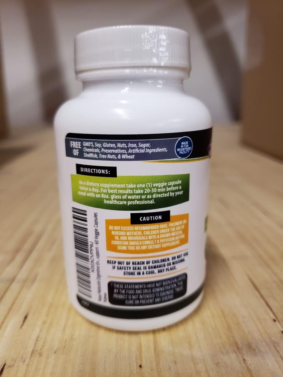 Kaya Naturals Enzimas digestivas con prebióticos y probióticos – Píldoras para aliviar el estreñimiento y la hinchazón para mujeres y hombres –