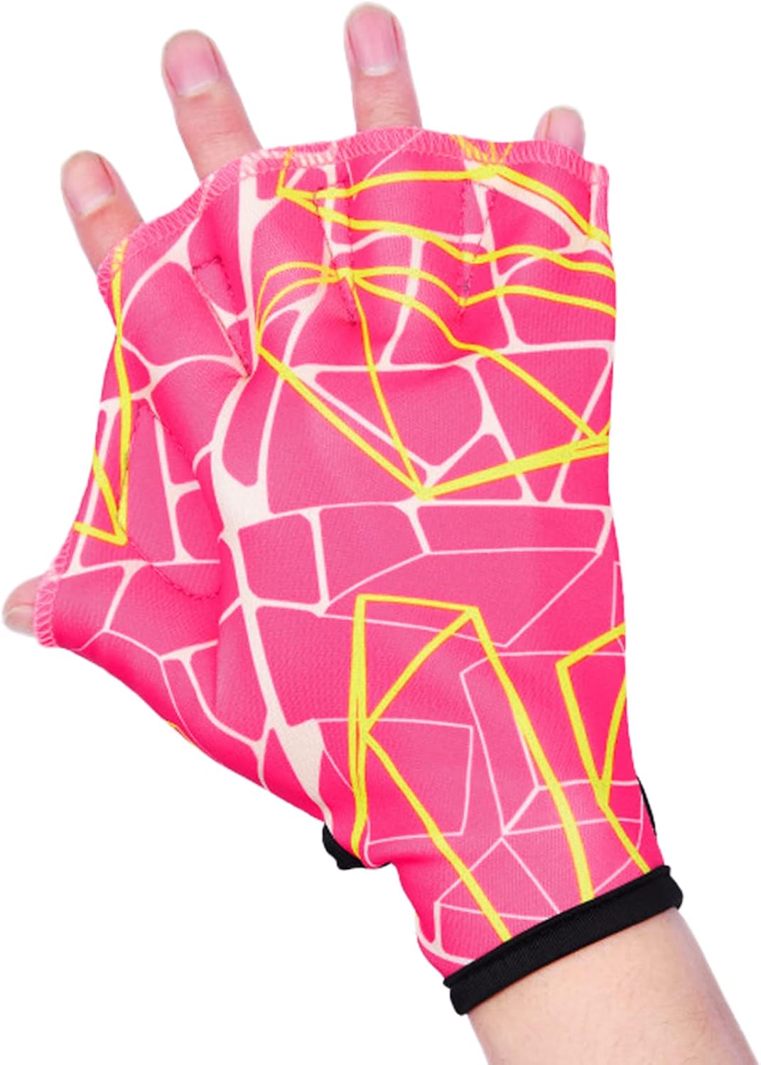 1 par de guantes de natación de fitness acuático, guantes de resistencia al agua, guantes de malla para natación, entrenamiento, equipo de ejercicio